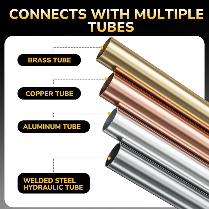 JUWO 3/8" x 3/8" Male Flare Brass Flare Fitting, 90 Degree Elbow, Tube Fitting, Propane, Fuel, Gas Adapter, Durable Brass Pipe Connector - Image 3